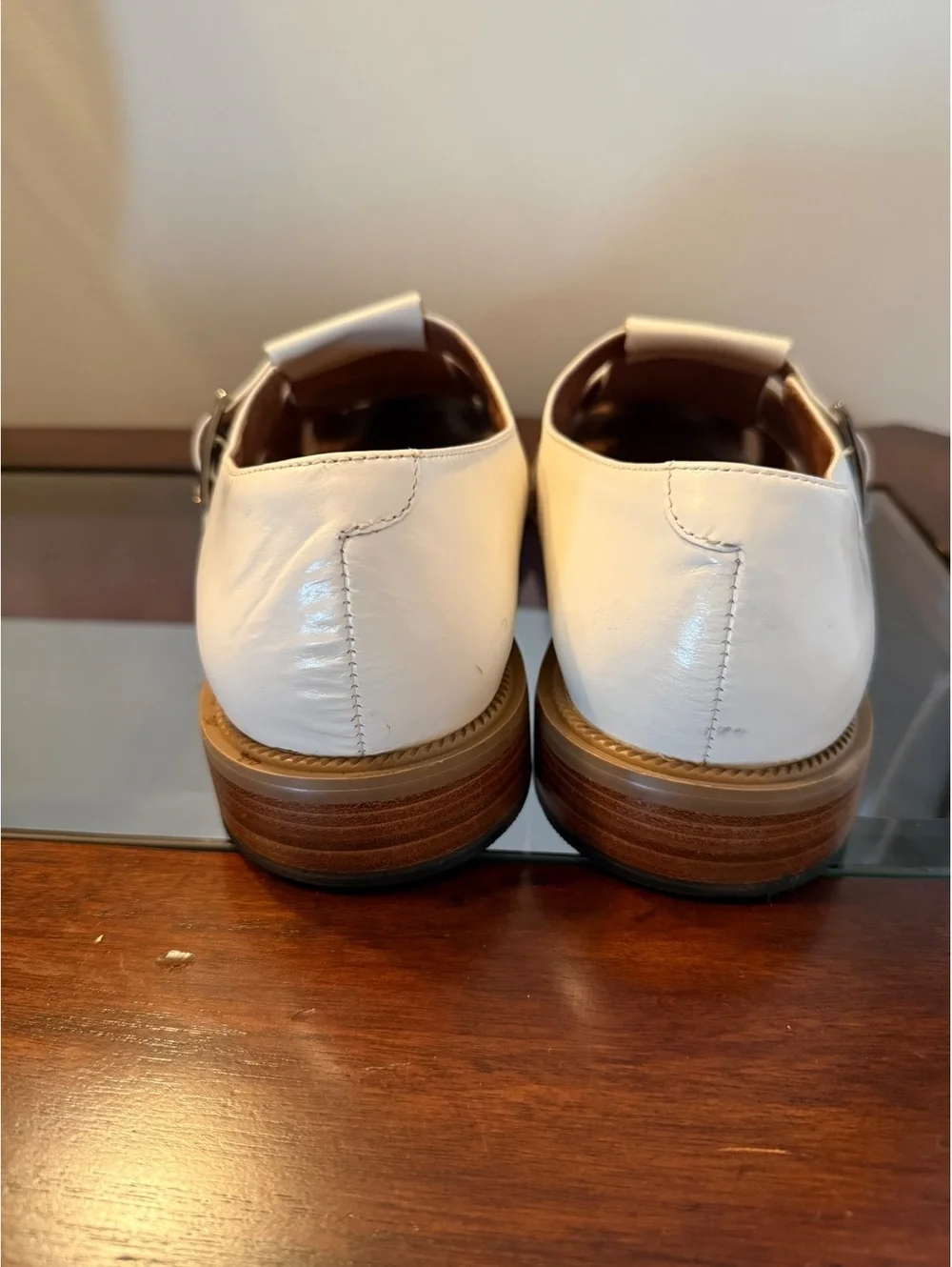 Vintage Giorgio Brutini Private Collection White Leather Fisherman Sandals 12M